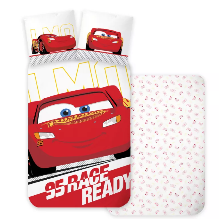 Disney Verdák Ready gyerek, ovis ágyneműhuzat 100×135 cm, 40×60 cm