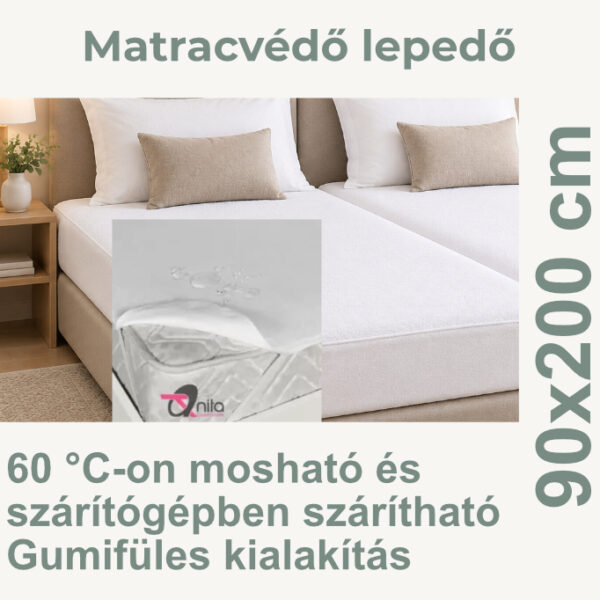 Matracvédő lepedő 90x200