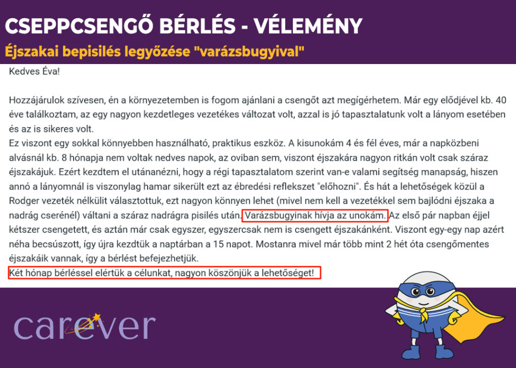cseppcsengo berles velemeny 4 es fel eves kislany