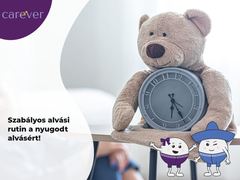 szabályos alvási rutin a kisgyerekkori jó alvásért