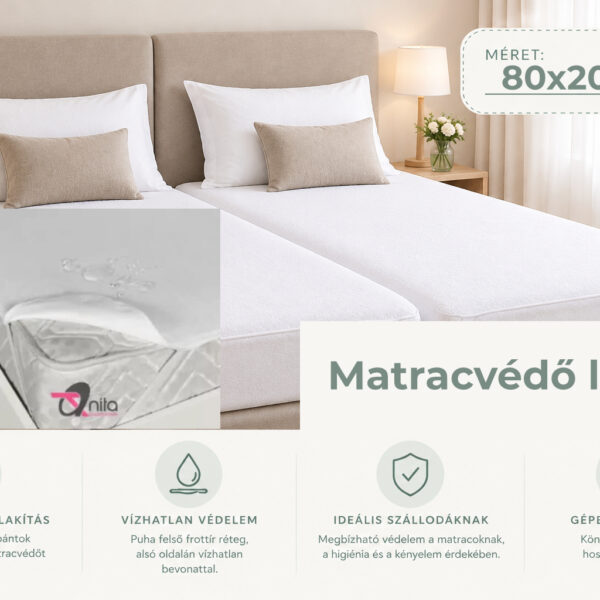 Matracvédő lepedő 80x200 cm