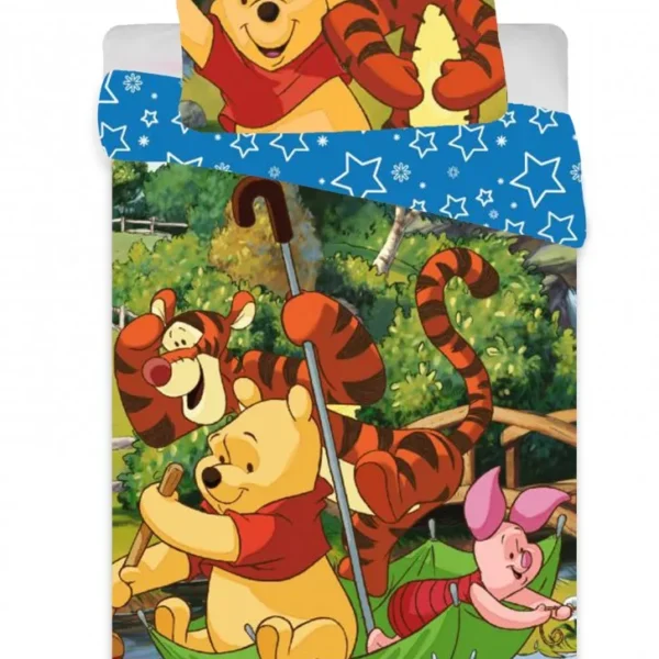 Disney Micimackó gyerek, ovis ágyneműhuzat 90×140cm, 40×55 cm