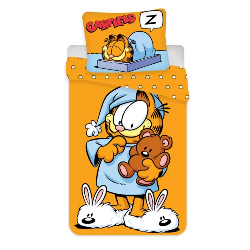 Garfield Bedtime gyerek, ovis ágyneműhuzat 100×135cm, 40×60 cm